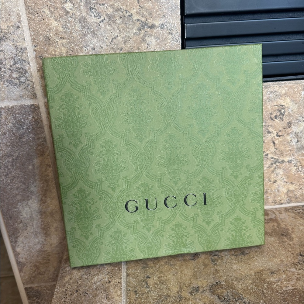 Gucci Green Embossed Box - box only